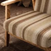 Caprivi Fabric from Warwick Okavango collection - brown striped woven