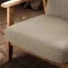 Tufty Fabric from Warwick Okavango collection - black-grey plain woven