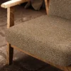 Tufty Fabric from Warwick Okavango collection - brown plain woven