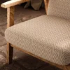 Selinda Fabric from Warwick Okavango collection - brown geometric velvet-chenille