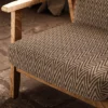 Selinda Fabric from Warwick Okavango collection - brown geometric velvet-chenille