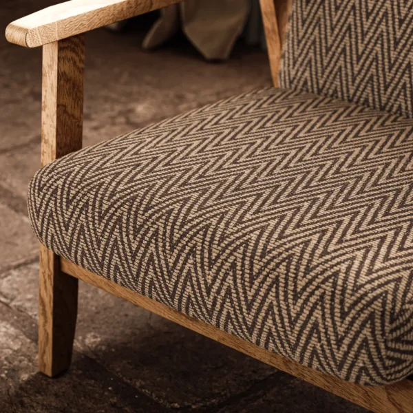 Selinda Fabric - Magma by Selinda Fabric from Warwick Okavango collection - brown geometric velvet-chenille