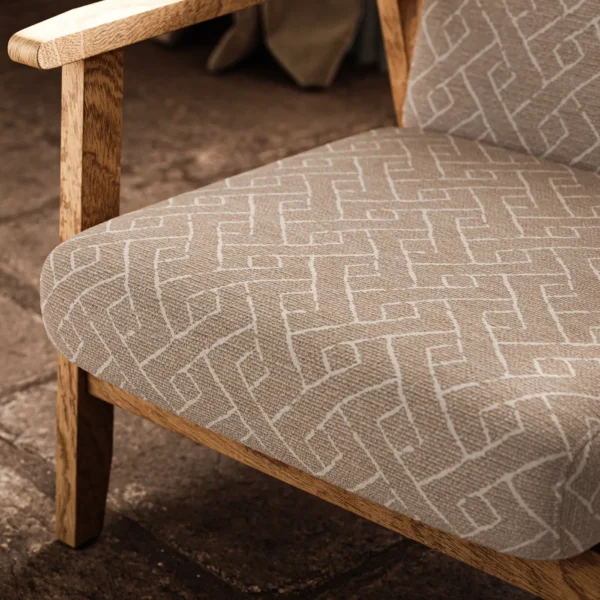 Savuti Fabric - Pumice by Savuti Fabric from Warwick Okavango collection - neutral geometric velvet-chenille