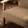 Savuti Fabric from Warwick Okavango collection - brown geometric velvet-chenille