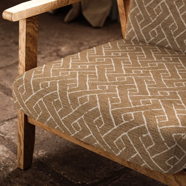 Savuti Fabric - Desert by Savuti Fabric from Warwick Okavango collection - brown geometric velvet-chenille