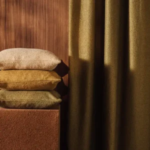 Enver Fabric from Kai Enver collection - blue plain woven