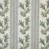 Alessia Fabric from Kai Fiorella collection - green striped embroideried