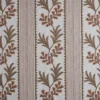 Alessia Fabric from Kai Fiorella collection - brown striped embroideried