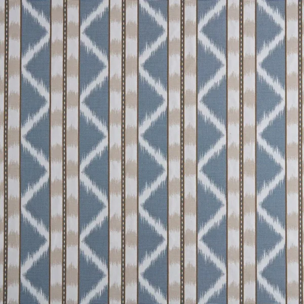 Gigi Fabric - Indigo by Gigi Fabric from Kai Fiorella collection - blue striped printed