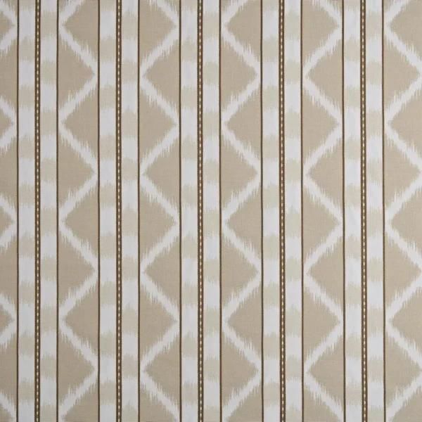 Gigi Fabric - Mocha by Gigi Fabric from Kai Fiorella collection - neutral striped printed