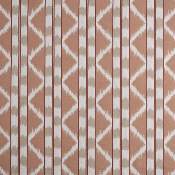 Gigi Fabric - Papaya by Gigi Fabric from Kai Fiorella collection - red striped printed