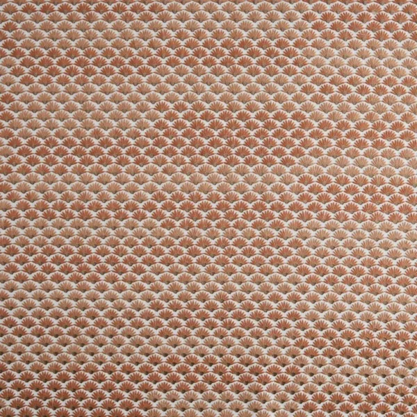 Joanie Fabric - Papaya by Joanie Fabric from Kai Fiorella collection - red misc printed