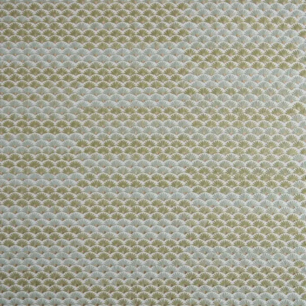 Joanie Fabric - Pistachio by Joanie Fabric from Kai Fiorella collection - green misc printed