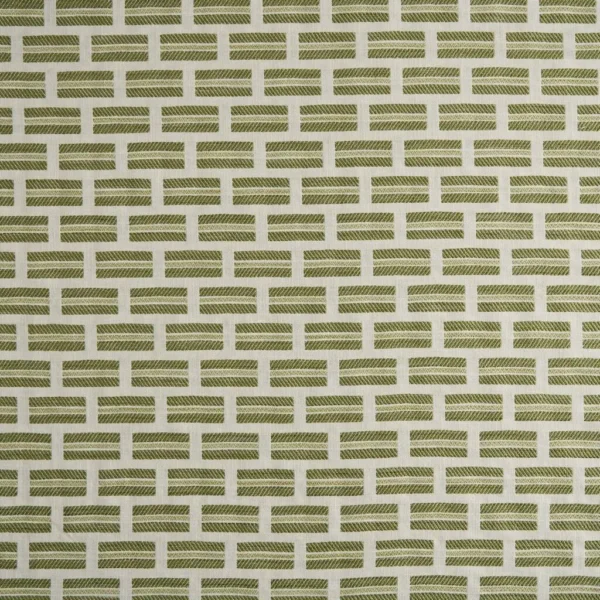 Lyra Fabric - Gooseberry by Lyra Fabric from Kai Fiorella collection - green geometric printed
