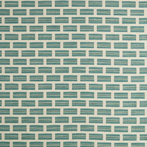 Lyra Fabric - Lagoon by Lyra Fabric from Kai Fiorella collection - blue geometric printed