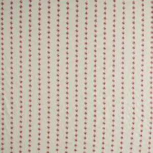 Marcie Fabric from Kai Fiorella collection - red striped embroideried