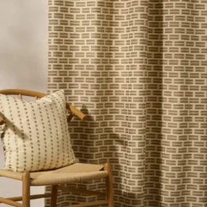 Lyra Fabric from Kai Fiorella collection - neutral geometric printed