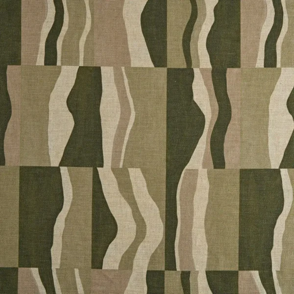 Pedrara Fabric - Moss by Pedrara Fabric from Kai Isara collection - green misc printed