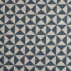Zarela Fabric from Kai Isara collection - blue geometric velvet-chenille