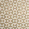 Zarela Fabric from Kai Isara collection - neutral geometric velvet-chenille