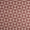 Zarela Fabric from Kai Isara collection - red geometric velvet-chenille