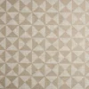 Zarela Fabric from Kai Isara collection - neutral geometric velvet-chenille