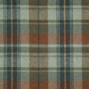 Walsh Fabric from Abraham Moon & Sons Heritage II collection - blue checked woolen