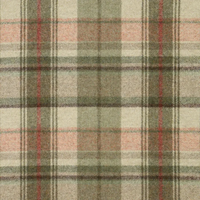 Walsh Fabric - Sage / Red swatch