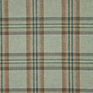 Coates Fabric from Abraham Moon & Sons Heritage II collection - blue checked woolen