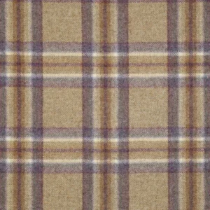 Coates Fabric from Abraham Moon & Sons Heritage II collection - purple checked woolen