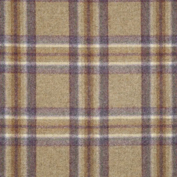 Coates Fabric - Lavender by Coates Fabric from Abraham Moon & Sons Heritage II collection - purple checked woolen
