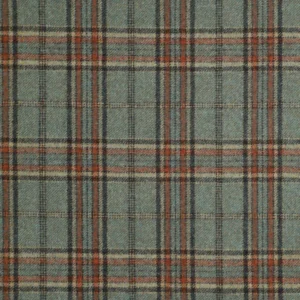 Smyth Fabric from Abraham Moon & Sons Heritage II collection - blue checked woolen
