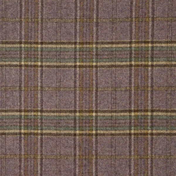 Smyth Fabric - Lavender by Smyth Fabric from Abraham Moon & Sons Heritage II collection - purple checked woolen