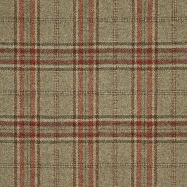 Smyth Fabric from Abraham Moon & Sons Heritage II collection - green checked woolen
