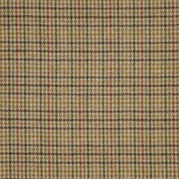 Aveyard Fabric - Sage / Red by Aveyard Fabric from Abraham Moon & Sons Heritage II collection - yellow checked woolen