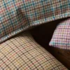 Aveyard Fabric from Abraham Moon & Sons Heritage II collection - yellow checked woolen