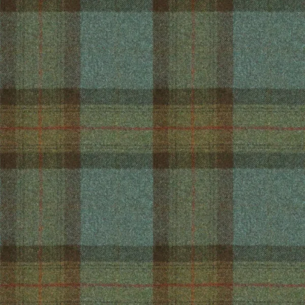 Skye Fabric - Sea by Skye Fabric from Abraham Moon & Sons Plaids & Tartans collection - blue checked woolen