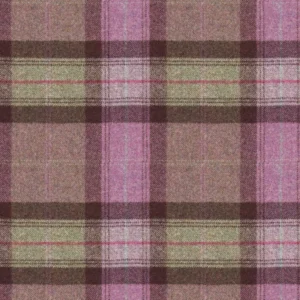 Skye Fabric from Abraham Moon & Sons Plaids & Tartans collection - purple checked woolen