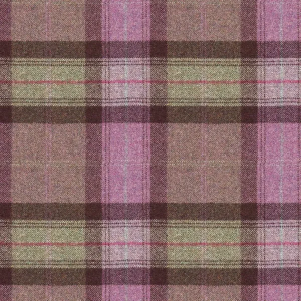 Skye Fabric - Amethyst by Skye Fabric from Abraham Moon & Sons Plaids & Tartans collection - purple checked woolen