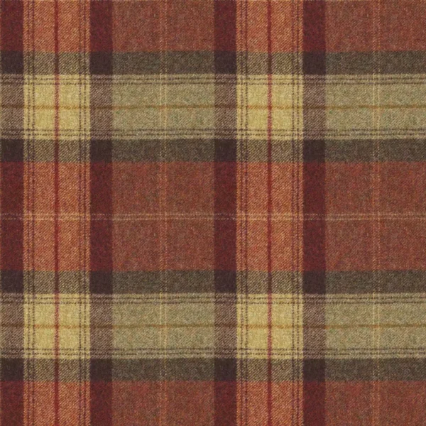 Skye Fabric - Almandine by Skye Fabric from Abraham Moon & Sons Plaids & Tartans collection - purple checked woolen