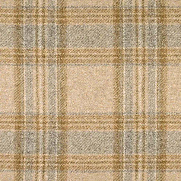Spring Fabric from Abraham Moon & Sons Plaids & Tartans collection - yellow checked woolen