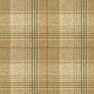 Huntingtower Fabric from Abraham Moon & Sons Plaids & Tartans collection - yellow checked woolen