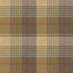 Huntingtower Fabric from Abraham Moon & Sons Plaids & Tartans collection - black-grey checked woolen