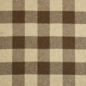 Rob Roy Fabric from Abraham Moon & Sons Plaids & Tartans collection - brown checked woolen