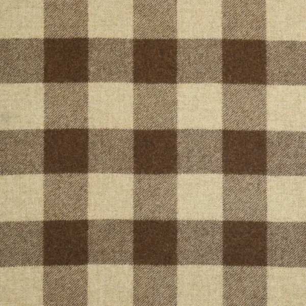 Rob Roy Fabric from Abraham Moon & Sons Plaids & Tartans collection - brown checked woolen