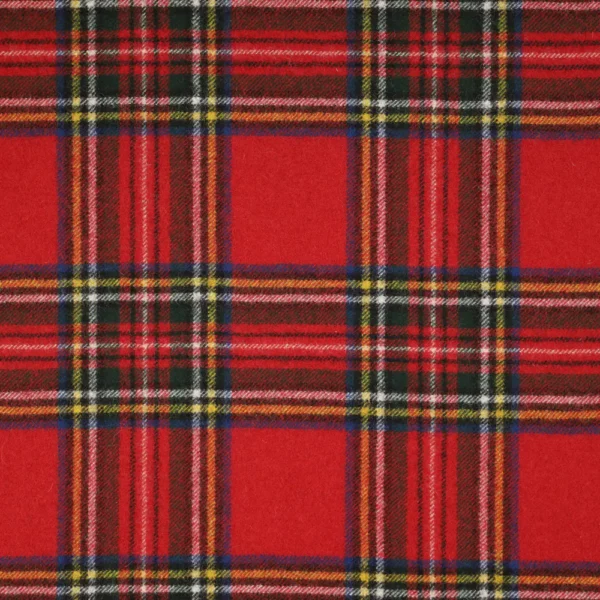 Royal Stewart Fabric from Abraham Moon & Sons Plaids & Tartans collection - red checked woolen