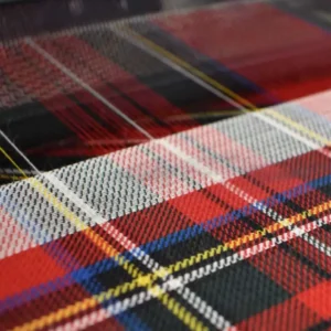 Royal Stewart Fabric from Abraham Moon & Sons Plaids & Tartans collection - red checked woolen