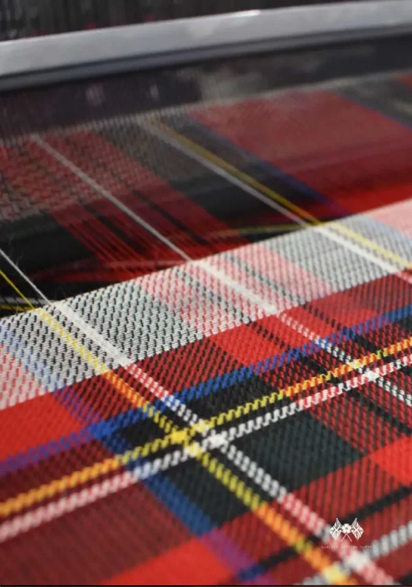 Royal Stewart Fabric from Abraham Moon & Sons Plaids & Tartans collection - red checked woolen