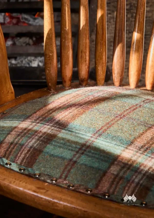 Skye Fabric - Jade by Skye Fabric from Abraham Moon & Sons Plaids & Tartans collection - purple checked woolen