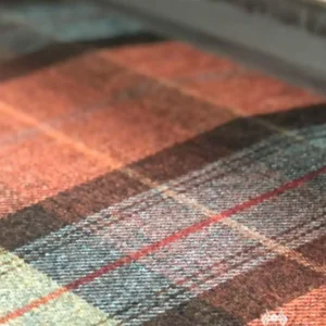 Skye Fabric from Abraham Moon & Sons Plaids & Tartans collection - purple checked woolen